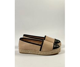 Daria espadrillos beige/svart skinn