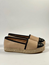 Daria espadrillos beige/svart skinn
