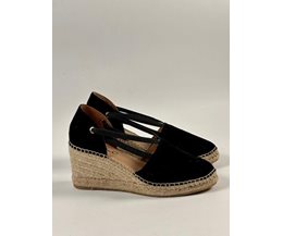 Vera espadrillos svart mocka