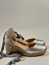 Elvia espadrillos silver skinn