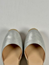 Elvia espadrillos silver skinn
