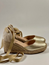 Elvira espadrillos guld skinn