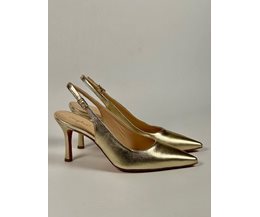 Isabel slingback guld skinn