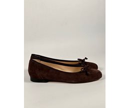 Natalie ballerina brun mocka