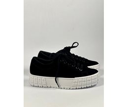 Andrea sneakers svart mocka