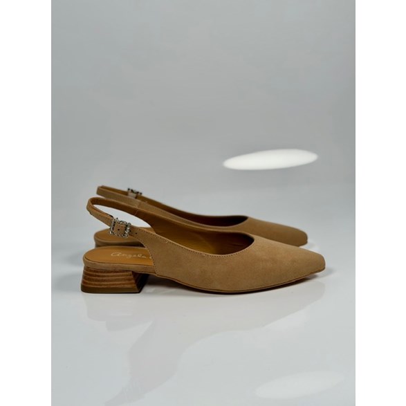 Mona slingback beige mocka