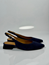 Mona slingback mocka blå