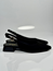 Mona slingback mocka svart