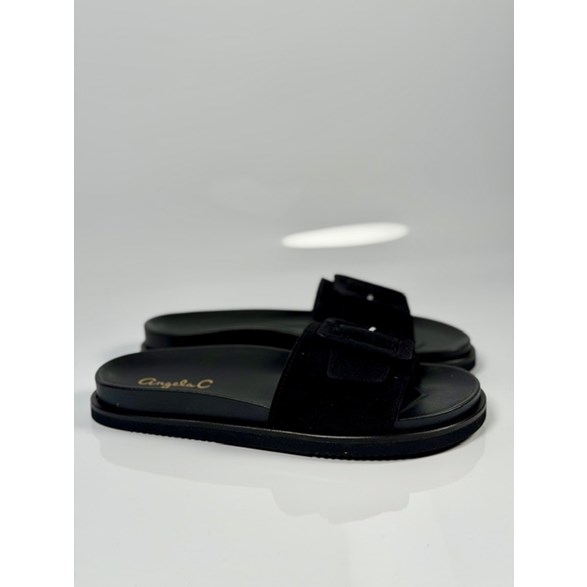 Sissi sandal svart mocka
