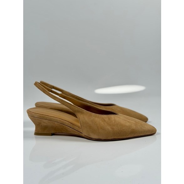 Gloria slingback beige mocka