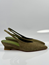 Gloria slingback grön mocka