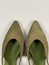 Gloria slingback grön mocka