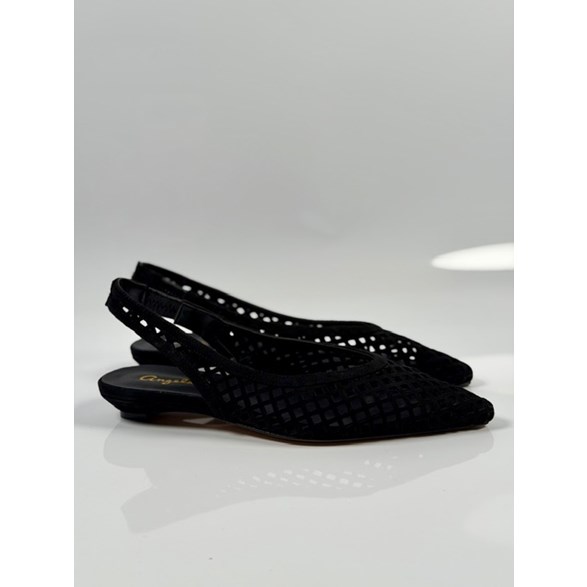 Frida slingbacks svart mocka