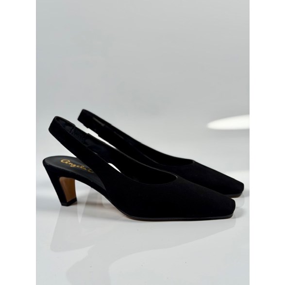 Hanna slingbacks svart mocka
