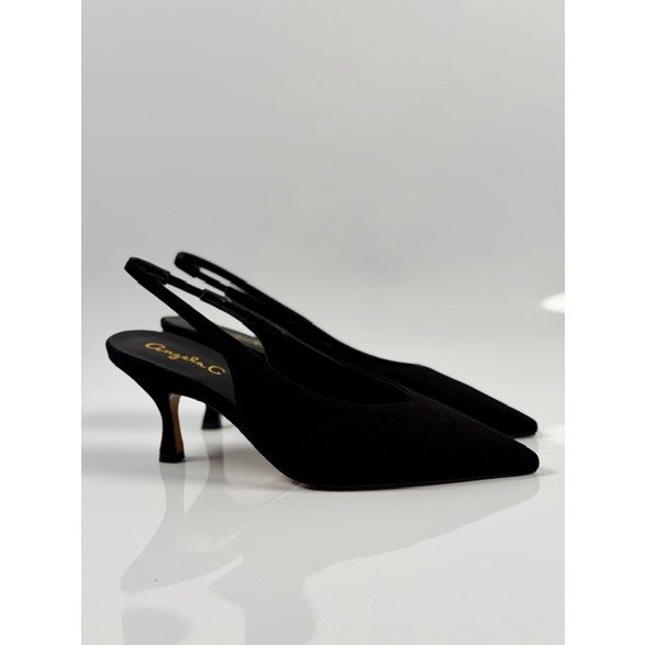 Matilde slingbacks svart mocka