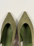 Matilde slingbacks grön mocka