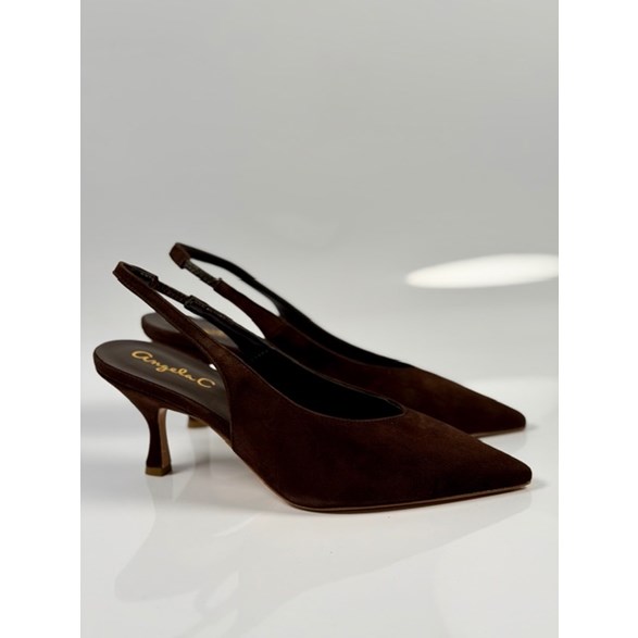 Matilde slingbacks brun mocka
