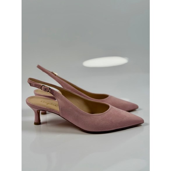 Ambra slingbacks rosa mocka