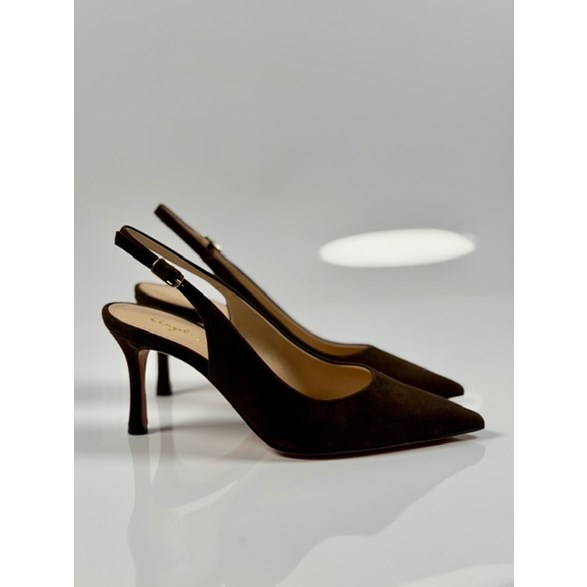 Isabel slingbacks brun mocka