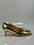 Emilia pumps guld skinn