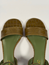 Gaia sandal grön croco-skinn