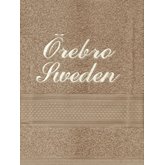 Namnhandduk med Örebro Sweden
