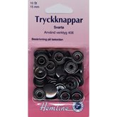 Tryckknappar svarta
