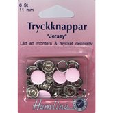 Tryckknapp Jersey 11 mm Rosa