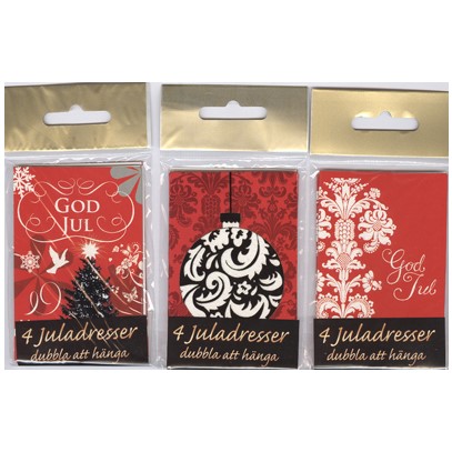Julklappsadresser små hänga