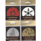 Julklappsadresser runda hänga