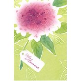 Rosalila stor blomma