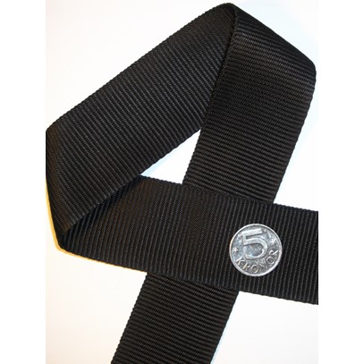 Väskband 50 mm svart