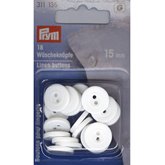 Sängklädesknappar 15 mm slät