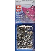 Tryckknapp 10 mm Silver refill