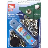 Tryckknapp sport & camping Silver