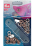 Tryckknapp 10 mm  silver