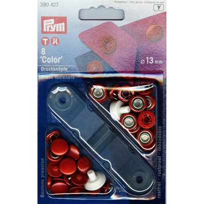 Tryckknapp 13 mm  röd