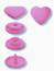 Color Snaps Hjärtan Rosa / Cerise