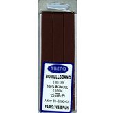 Bomullsband 13 mm Brun