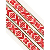 Hemslöjdsband julröda