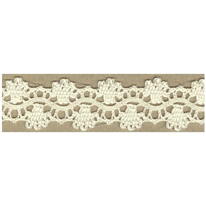 Bomullsspets 2,4 cm Beige