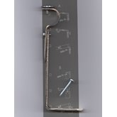 Väggfäste 12-15 cm Hasta 1545 Silver