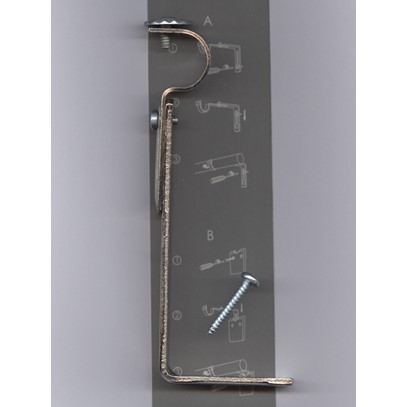Väggfäste 12-15 cm Hasta 1545 Silver