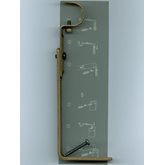 Väggfäste 12-15 cm Hasta 1496 Antikmässing