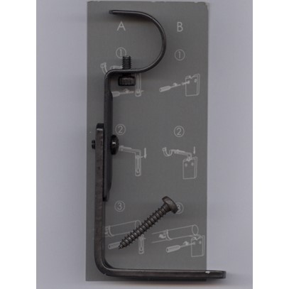 Väggfäste 7-10 cm Hasta 195 Svart