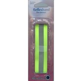 Reflexband i färg randiga 1 rad gula