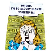 Kökshandduk retro Oh Good Im so bloody blond