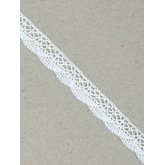 Bomullsspets 15 mm Vit