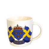 Mugg med svenska flaggor