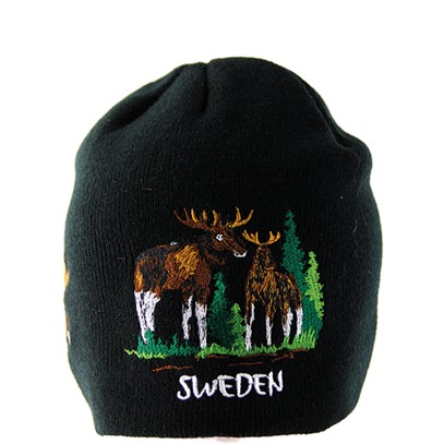 Mössa Vuxen Älgmotiv Sweden